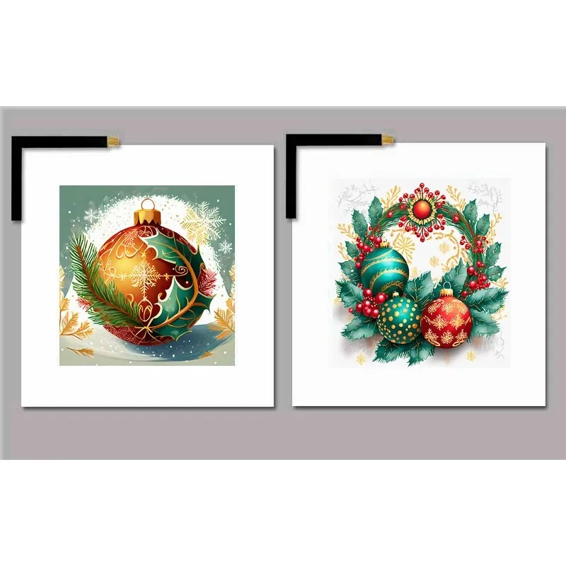 Dos Cuadros motivos navideños Arte y decoración Cuadros Decoración Navidad 